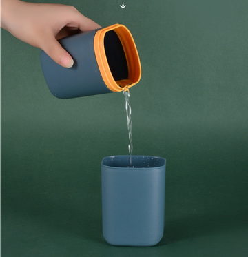 Portable voyage lavage tasse brosse à dents boîte de rangement brosse à dents tasse voyage dentifrice dent cylindre bouche ta